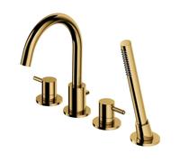 OMNIRES Y - Mitigeur pour le bord de baignoire, installation 4 trous, doré Y1232GL