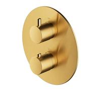 OMNIRES Y - Mitigeur thermostatique encastré, 2 sorties, doré brossé Y1236ROGLB
