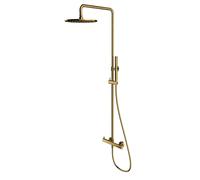 OMNIRES Y - Set de douche avec mitigeur, diamètre 25 cm, doré Y1244MGL