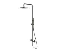 OMNIRES Y - Set de douche avec mitigeur, diamètre 25 cm, graphite brossé Y1244MGR