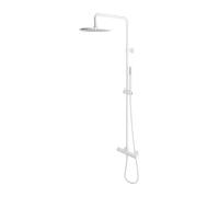 OMNIRES Y - Set de douche avec thermostat, diamètre 25 cm, blanc mat Y1244SUWM