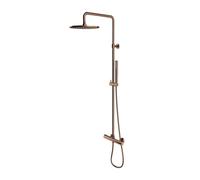 OMNIRES Y - Set de douche avec thermostat, diamètre 25 cm, cuivre Y1244SUCP