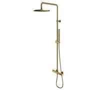 OMNIRES Y - Set de douche avec thermostat, diamètre 25 cm, doré Y1244SUGL