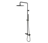 OMNIRES Y - Set de douche avec thermostat, diamètre 25 cm, graphite brossé Y1244SUGR