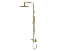 OMNIRES Y - Set de douche avec thermostat, diamètre 25 cm, laiton brossé Y1244SUBSB