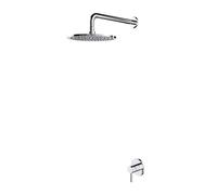 OMNIRES Y - Set mitigeur de douche encastré et douche de tête, avec corps, diamètre 25 cm, chrome SYSY36CR