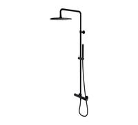 Omnires Y Y1244SUBL Ensemble de douche avec mitigeur thermostatique, noir