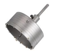 OMNIVOR - Scie Cloche Trépan Carbure Ø125 mm x 160 mm SDS+ - Perçage Béton, Pierre, Brique, Parpaing - Outil Tungstène Résistant Coupe Précise Durable