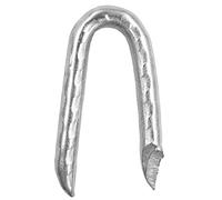 OMOTOOL Lot de 90 agrafes de clôture en fil d'acier galvanisées très résistantes 3,6 x 30 mm pour treillis métallique et clôture tissée