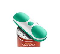 OMOZUN Ouvre-boîte électrique K01C à bouton-poussoir,sans lame pour plus de sécurité,compatible avec les boîtes de formes irrégulières,léger et