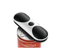 OMOZUN Ouvre-boîte électrique K01C à bouton-poussoir,sans lame pour plus de sécurité,compatible avec les boîtes de formes irrégulières,léger et