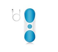 OMOZUN Ouvre-boîte électrique K01C,arrêt automatique,sans bords tranchants,recharge USB-C, une pression par boîte,bleu et blanc