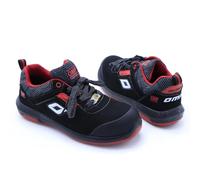 OMP Meccanica Chaussures de Sécurité S3 Pro Urban Taille 43 Noir/Rouge - Chaussures Travail Étanches Iso 20345 sans Métal