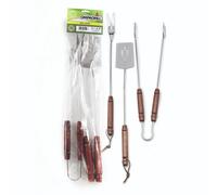 Ompagrill 03550 Ensemble pinces à fourchette et spatule pour barbecue