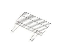 Ompagrill Grille de grillage pour rôtir barbecue, cheminée, poignées à tonnière verrouillables 67 x 40 cm