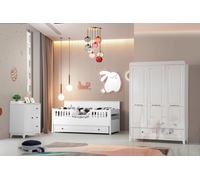 omplet chambre de jeune luxe chambre d'enfant set 3pcs blanc couleur