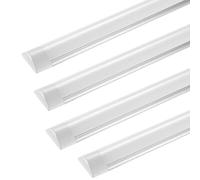 Omprar 4PCS*40W Réglette Led, Reglette Led Cuisine 4000LM 4500K Neon Led Garage Blanc Neutre Reglette Led 120cm, Reglette Led Cuisine pour Atelier, Sous Sol, Salle de Bain, Bureau Eclairage