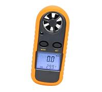 Omquot Anémomètre Numérique avec écran LCD pour la Mesure de la Vitesse du Vent et de la Température, Idéal pour les Pratiquants de Sports de Plein Air, Conception Compacte et Durable