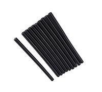 Omquot Bâtons de Colle Thermofusible à Liaison Rapide Noire, 10 Pièces pour Pistolet électrique, Bâton de Bricolage 7mm 11mm pour Jouets en Papier Céramique (11 * 200mm)