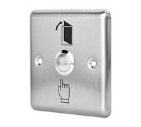 Omquot Bouton Poussoir de Sortie de Porte en Acier Inoxydable de Haute qualité, Bouton Poussoir D'accès Durable pour Serrure Magnétique, Argent 1,6 Oz adapté au Système de Contrôle D'accès au Clavier