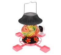 Omquot Caméra d'alimentation pour Colibris en Verre HD 1080P, avec énergie Solaire, Vision Nocturne, Observation des Oiseaux, Jardin Extérieur