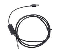 Omquot Caméra Endoscopique USB Haute Résolution 3,9 Mm avec 6 Lumières LED pour L'inspection des Pipelines et des Zones Humides, Longueur 1 M