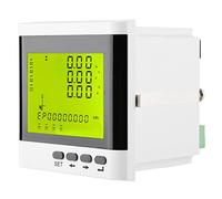 Omquot Compteur D'énergie électrique, Ampèremètre LED Multifonction, Voltmètre pour Surveiller Divers Paramètres électriques, Matériau ABS de qualité Supérieure
