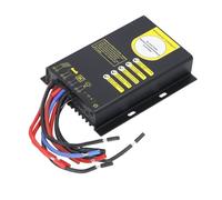 Omquot Contrôleur de Charge Solaire 30A Bluetooth Universel PWM Haute efficacité pour Systèmes de Batterie 12V 24V Boîtier en Aluminium intégré