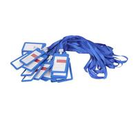 Omquot Ensemble de Lanière Transparente Double Face pour Porte-carte d'identité, Durable, pour Badge Nominatif d'employé