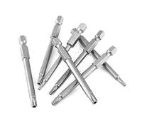 Omquot Jeu D'Embouts à Tête étoile Magnétique de Haute qualité, 7 Pièces, Embouts en Acier S2 Résistants à L'usure pour Perceuses à Air, Arbre Hexagonal de 1/4 Pouces