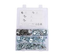 Omquot Kit D'assortiment de Clips D'écrous de Type U en Acier pour Voiture, 160 Pièces, Endurance Longue Durée pour L'intérieur de la Porte du Tableau de Bord