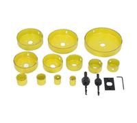 Omquot Kit de Scie Cloche 16 Pièces, Lames en Acier Rapide pour une Coupe en Douceur, adapté aux électriciens, Boîte de Rangement Compacte Incluse