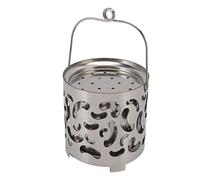 Omquot Mini Chauffage de Camping Portable en Acier Inoxydable, Poêle à Chauffage Rapide pour les Activités de Plein Air en Hiver
