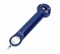 Omquot Ouvre-bouteille Télescopique Réglable en Acier Inoxydable pour une Ouverture Facile de Divers Pots et Bouteilles (Bleu)