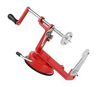 Omquot pommes de Terre Torsadées en Acier Inoxydable, Pieds Antidérapants, Opération Rapide pour Enfants et Famille, Rouge 10,8 X 5,3 Pouces