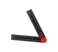 Omquot Règle D'angle à Affichage Numérique, Rapporteur de Verrouillage Léger pour une Mesure Facile, Détecteur D'angle Numérique ABS pour Outils de Mesure (200 mm)
