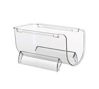 Omquot Support de Casier à Vin en Plastique Transparent Empilable, Durable pour Réfrigérateur de Cuisine, Gain de Place pour Bar, Cave à Vin, 7,9 "X 4,7" X 4,1" (comme indiqué)