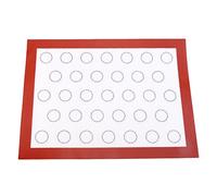 Omquot Tapis de Cuisson Antiadhésif en Silicone, pour la Cuisine Domestique, Pâtisserie, Gâteau, Plaque à Biscuits, 15.7x11.8 Pouces (Rouge)
