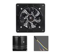 Omquot Ventilation Murale à Faible Bruit de Ventilateur D'extraction de Cuisine de Salle de Bains de 190mm 40W pour le Garage à la Maison (Noir)