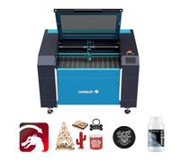 OMTech Pronto Graveur Laser CO2 90W 900x600 mm Machine de Gravure Laser CO2 Série Max avec Autofocus 2 Voies Pointeur Point Rouge, Machine à Graver au Laser pour Bois Verre Acrylique(with Lightburn)