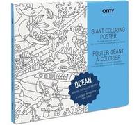 Omy - Poster à colorier 100 x 70 cm Océan Incolore G