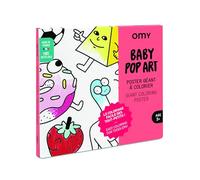 OMY - Poster géant à Colorier - POP - Format encadrable (70 x 100 cm) - Conçu et Fabriqué en France
