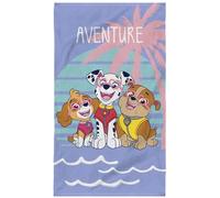OMYDREAM Pat Patrouille Sunset Serviette de Bain et de Plage et de Plage | 100% Coton | Oeko-TEX | 70x120cm | Imprimé Fille | Parme