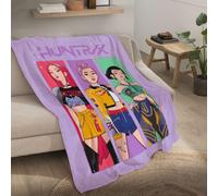 OMYDREAM Plaid Enfant Kpop Demon Hunters Tour | Licence Officielle | Couverture Polaire Douce 110x140 cm | Idéal Chambre Ado | Cadeau Fan K Pop Garçon Fille