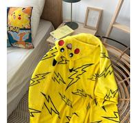 Plaid polaire extra doux imprimé - POKÉMON ECLAIR - Jaune - 120x125cm