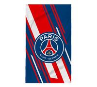 OMYDREAM PSG Diagonale Drap de Bain | 100% Coton | Oeko-TEX | 75x150 cm | Velours Ultra-Doux | Plage et Piscine (Bleu)