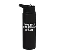On m'a dit qu'il y aurait des chats drôles Stainless Steel Insulated Water Bottle