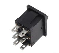 On Off On Wippschalter DPDT 6 Pin Panel Mount Electrical Switch KCD1 21x15mm 10A 125VAC 6A 250VAC for Mobile and Automotive Controls