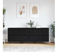 (ON SALE)(3 pcs)Buffets, Meuble d'Entrée - Buffet Salon, Chêne noir 180x35x70 cm ,Bois d'ingénierie EU426303
