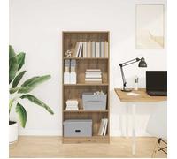 (ON SALE)Armoire de Rangement,MEUBLE ETAGERE - Bibliothèque - chêne artisanal - 60x24x143 cm ,Bois d'ingénierie EU836560